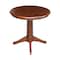 International Concepts Round 30 in Round Top Pedestal Table, 28.9 inH, Espresso, 30 in W, 30 in L, 29.9 in H, Wood K581-30RT-27B - alternate 2